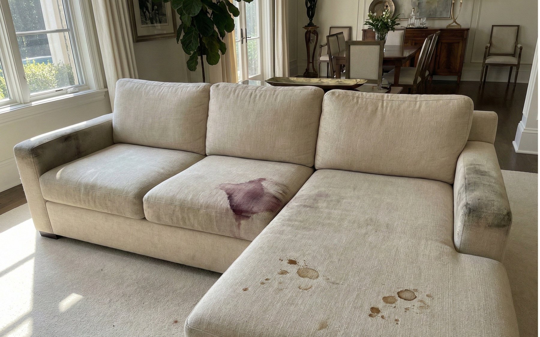 Carpet after professional pet stain & odour removal in Victoria BC — even, fresh colour with no marks.